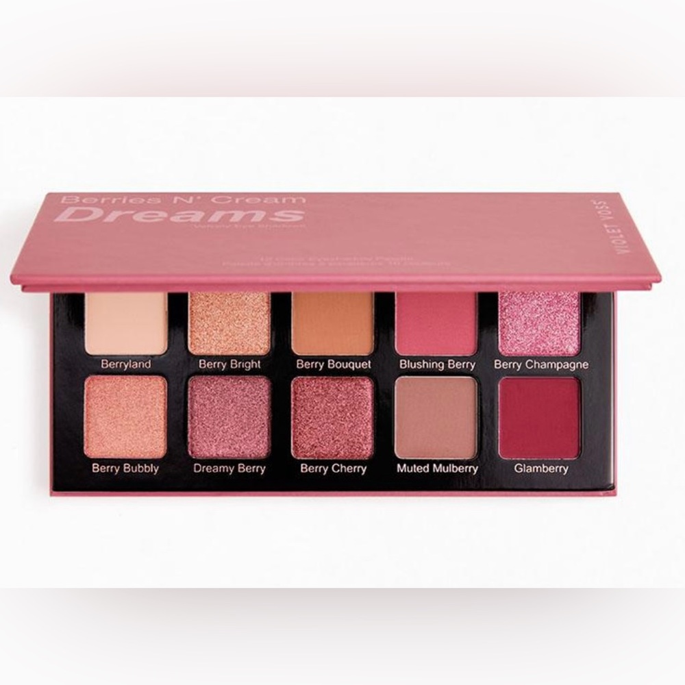 Violet Voss Berries and Cream Dreams Eyeshadow pallet 10 shades shimmer & matte